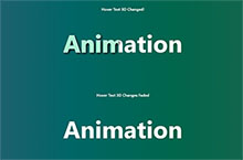 12种文字跟随鼠标互动动画特效