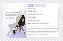 jQuery名片展示页面特效