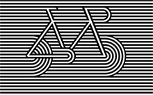 CSS3创意横条状线条自行车特效