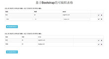 Bootstrap可编辑表格的网页特效