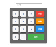 jQuery虚拟数字键盘按键输入代码