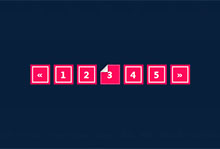 纯CSS3折角样式分页代码