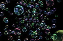 HTML5 Canvas疯狂气泡动画特效