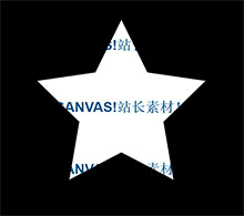 HTML5五角星探照灯文字效果