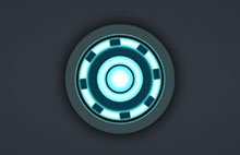 钢铁侠心脏能量圈css3动画