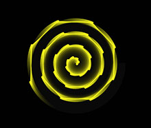 Canvas螺旋图形动画特效