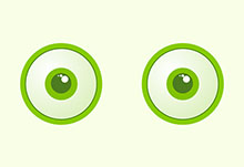 HTML5 SVG眼睛眨眼动画特效