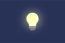 纯CSS3发光的灯泡特效