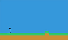 火柴人跑步游戏CSS3特效