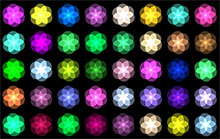 彩色花朵图案背景Canvas特效