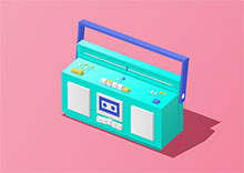 收音机播放歌曲CSS3特效