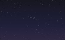HTML5 SVG流星划过动画特效