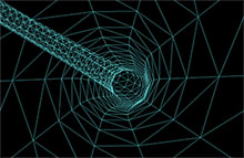 网状的隧道穿梭Canvas特效