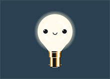 CSS3卡通灯泡点击发光动画特效