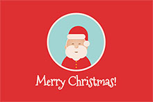 CSS3圣诞老人微笑表情动画特效