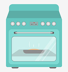 纯CSS3卡通面包烤箱特效