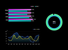 echarts.js销售收入图表实例