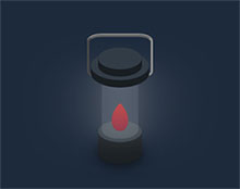 纯CSS3火焰手提灯动画特效