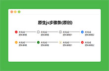 轻量级js框架步骤条代码