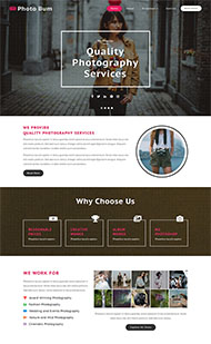 婚纱摄影公司网站模板