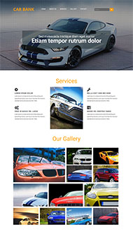 汽车维修4S店网站模板