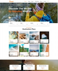 响应式旅行观光服务网站模板