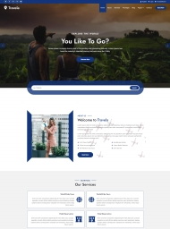 响应式HTML5探索世界旅行网站模板