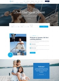 游艇租赁服务机构网站模板