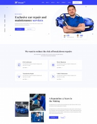 汽车故障维修保养服务网站模板