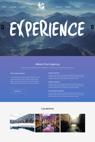 大气户外旅游公司网站模板