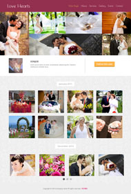 欧美婚纱摄影作品展示模板